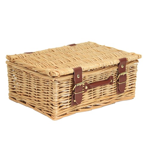 Empty wicker hamper basket - wicker,