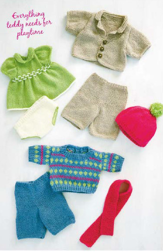 0286 knitting teddy - knitting,
