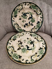 masons chartreuse two 8.75 inch plates 