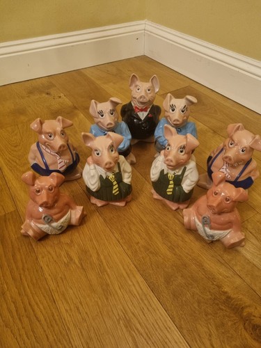 Wade vintage natwest pigs x9 - vintage, pigs,