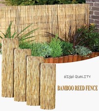 4M Bamboo Screening Roll Natural Fence Panel Peeled Reed Garden Outdoor Fencing
