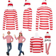 Christmas Adult Women Men Wheres Wally World Book Day Fancy Dress Xmas Costume