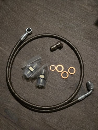 Braided turbo oil - braided, pipe
