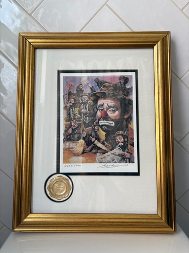 Framed emmett kelly circus - kelly,