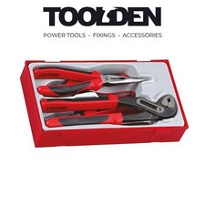 Teng Tools TT440-T TPR Grip Mega Bite Plier Set (4 Pieces)
