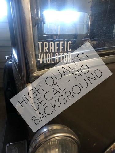 Traffic violator decal - 2x,