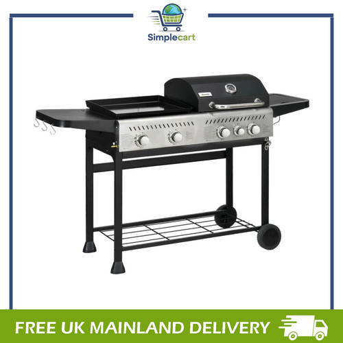 Gas bbq and - 2-in-1, plancha