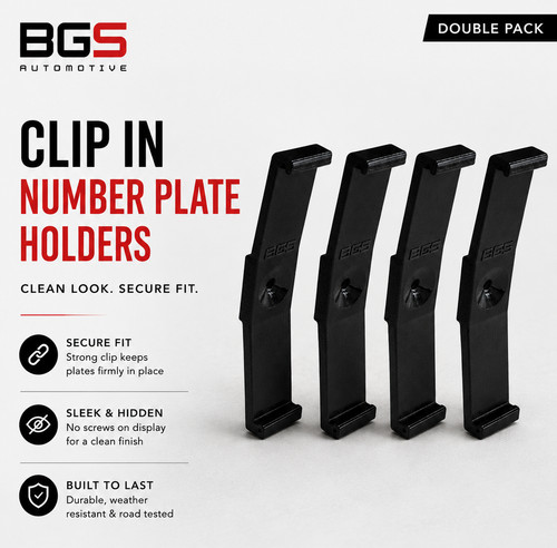 Number plate holder - plate, universal