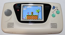 Sega Game Gear IPS LCD USB-C Rechargeable Batterys Cream Shell Recapped Stereo