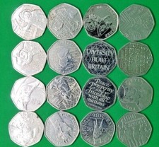 Rare 50p Coins Fifty Pence Commemorative Circulated Beatrix Potter Olympic Pride