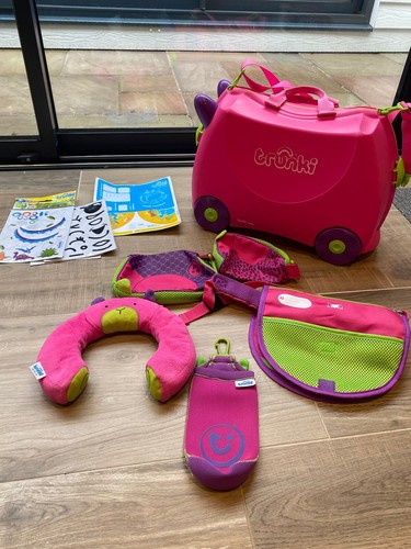 Trunki ride suitcase pink - suitcase,