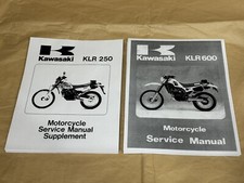 Printed Service Shop Repair Manual 1985-1997 Kawasaki KLR250 KL250D KL250 D