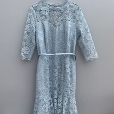 Dress Lipsy VIP collection blue laced 3/4 sleeve belts size 14 new without tags 