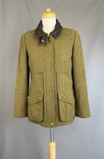 Joules Fieldcoat Mr toad green tweed Wool check country Jacket UK 12