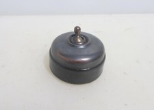 Antique Brass Ceramic Light Switch Old Dolly Toggle Vintage Art Deco Copper