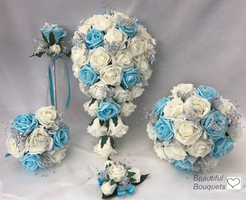 Wedding flowers ivory rose - ivory,