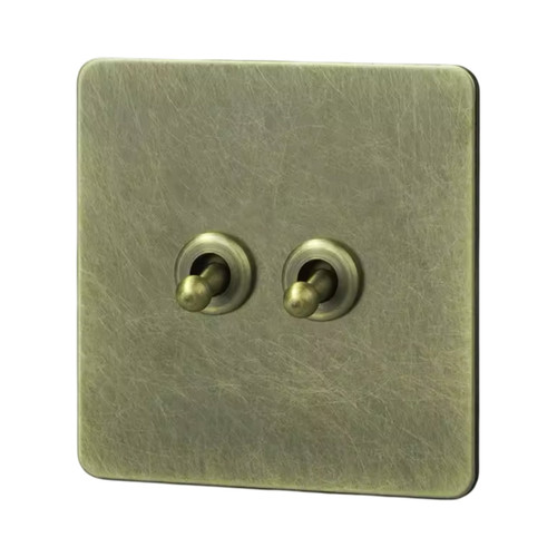 Gang retro toggle light - gang,