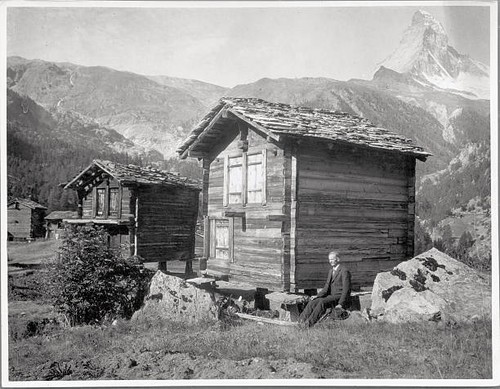 Little chalet with - little, matterhorn