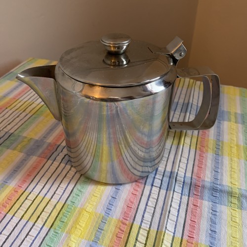 Stainless steel retro teapot - stainless,
