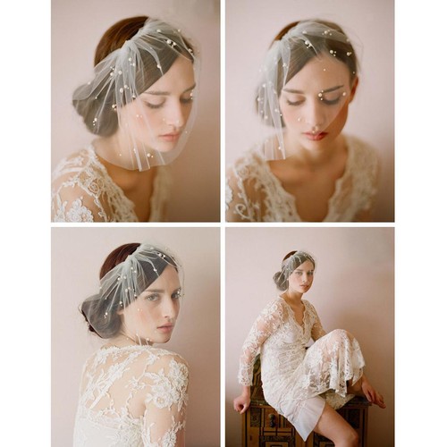 Wedding bridal birdcage face - bridal,