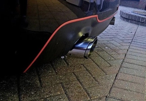 Stainless steel akrapovic - x,