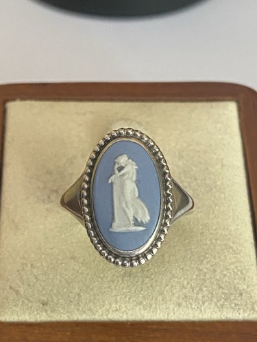 Vintage silver wedgwood blue - silver,