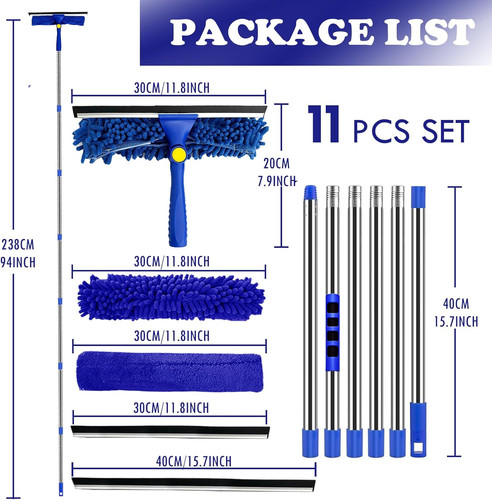 Window cleaner squeegee kit - window,