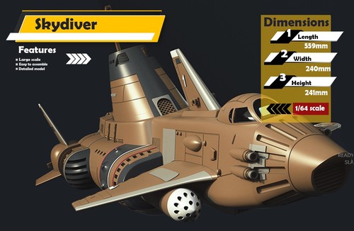 Ufo shado sky diver large - diver,