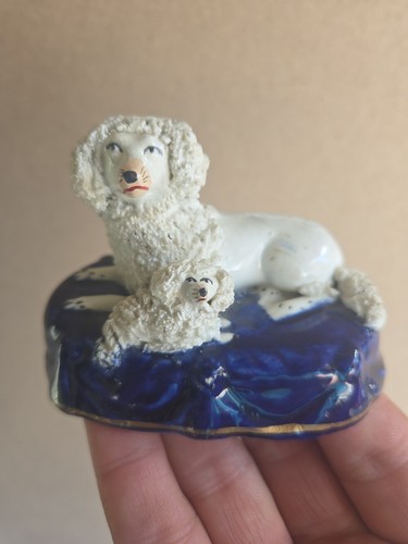 Antique staffordshire dog - antique,