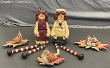 Ceramic Fall and Fourth of July Figurines (5)