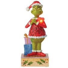 Jim Shore The Grinch Grinch with Blinking Heart Figurine 6010782