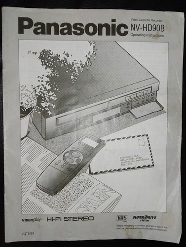 Panasonic hd90b vcr video - vcr,