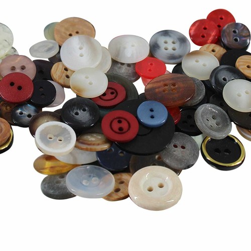 Mixed plastic buttons assorted - plastic,