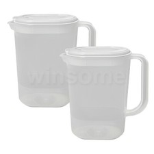 2 x 1.5L Plastic Jug with Lid