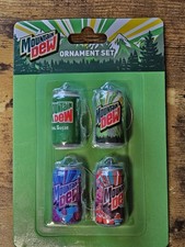 MINI MOUNTAIN DEW Ornament Set RUZ Miniature Collectibles VOLTAGE, CODE RED RARE