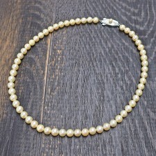 MIKIMOTO Pearl Chain Necklace