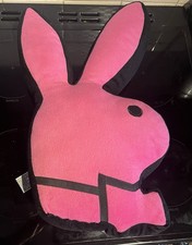 PLAYBOY BUNNY PLUSH CUSHION PILLOW HOT PINK 2007 VINTAGE RETRO FASHION EXC COND