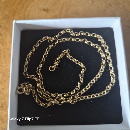 9ct gold belcher chain - 9ct,