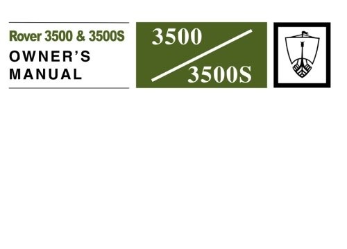 Rover 3500 3500s owners - rover, &amp;