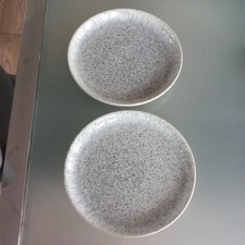 PAIR of DENBY HALO SPECKLE COUPE DINNER PLATES 26cms 1st QUALITY.Good Condition