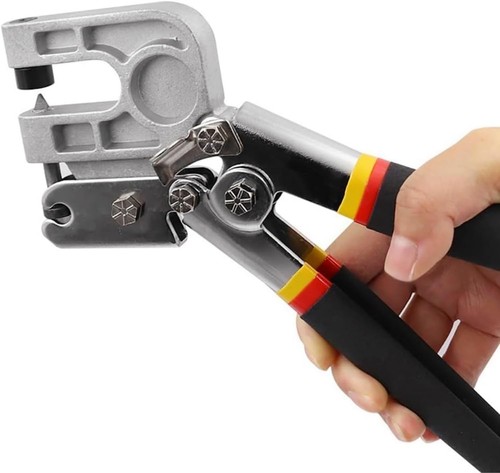 Metal stud crimper punch lock - metal,