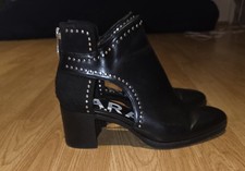 Black Studded Zara Boots Size 6/ 39