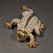 Rhinestone Encrusted Green Eye