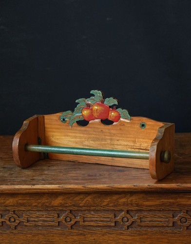 Vintage wooden kitchen roll - wooden,