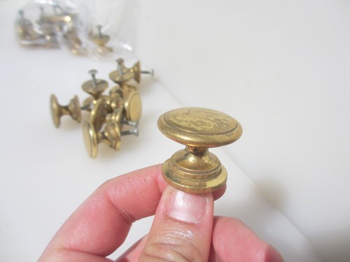 Late vintage brass cupboard - brass,
