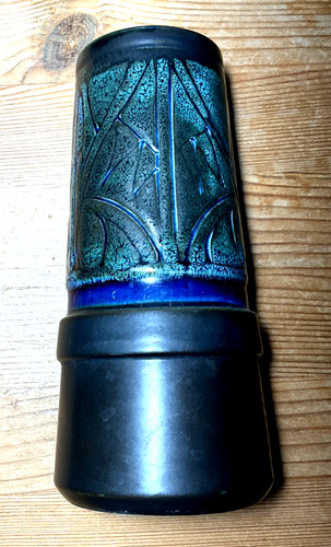 Vivid blue celtic pottery - vivid,