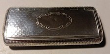 Solid Silver Georgian Snuff