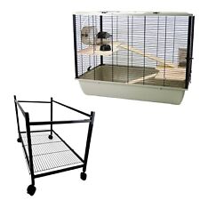 Rat Syrian Hamster Langham Cage 2-Tier Grey with Optional Stand Small Pet