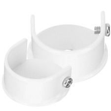  2 Pcs Aluminum Alloy Rod Brackets Closet End Supports Curtain Pole