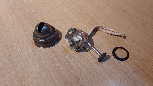 Small hurricane lamp wick and - lamp,